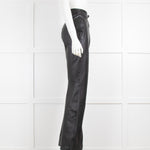 Spanx Black Faux Leather Bootleg Trouser