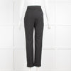 Maje Black Tuxedo Pant with Satin Side Stripe