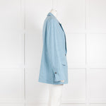 Day Birger Mikkelsen Light Blue Pin Striped Blazer