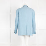 Day Birger Mikkelsen Light Blue Pin Striped Blazer