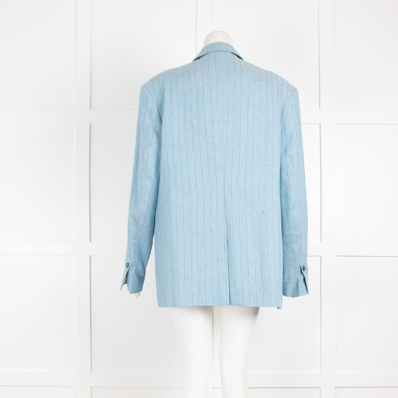 Day Birger Mikkelsen Light Blue Pin Striped Blazer