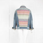 Mrs Lang Blue Denim Embellished Jacket