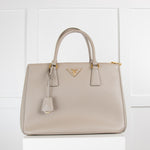 Prada Grey Large Galleria Saffiano Bag