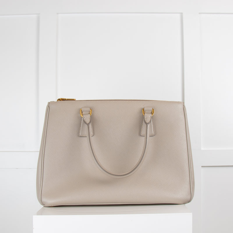 Prada Grey Large Galleria Saffiano Bag