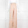 Anine Bing Beige Thalia Belted Linen Trousers