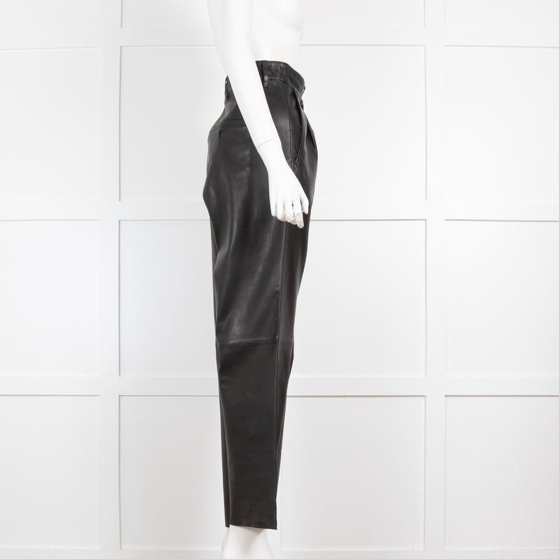 MDK Black Leather Trousers