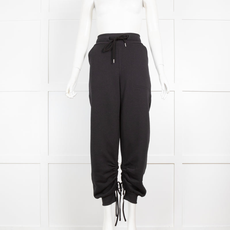 The Range Ruched Leg Black Jogger