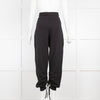 The Range Ruched Leg Black Jogger