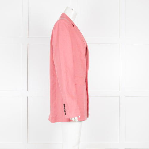 Asceno Rose Madrid Linen Blazer