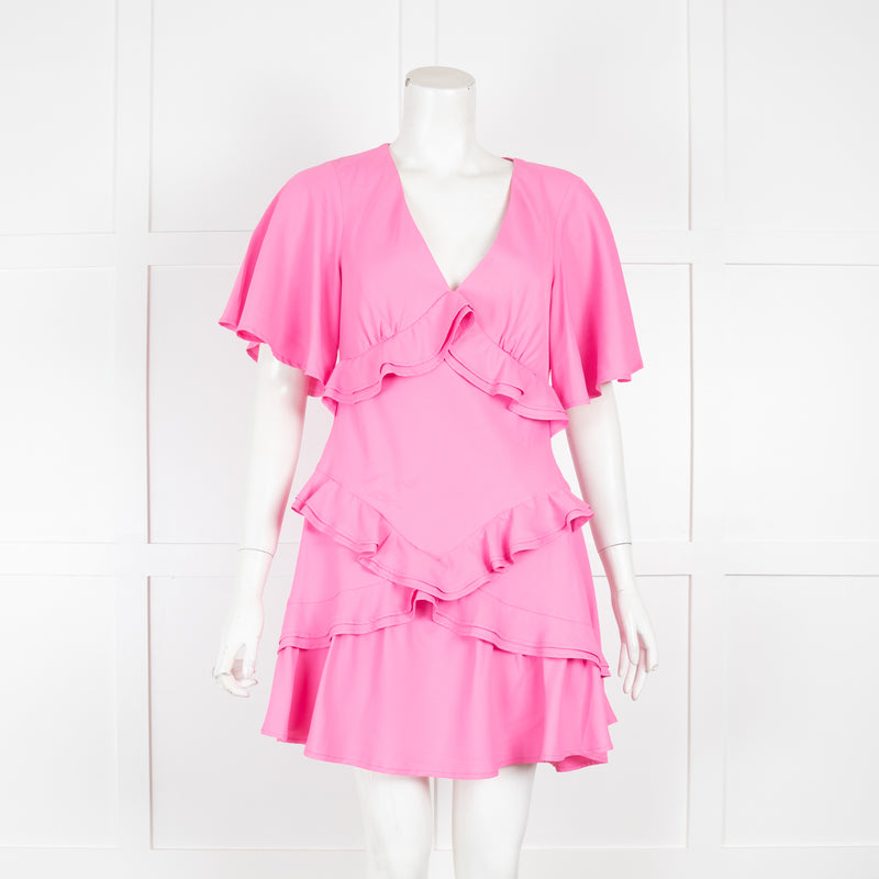 Maggie Marilyn Pink Ruffled Mini Dress