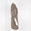 Ganni Tan Tiger Print Dress