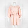 Innika Choa Pink Linen Smock Mini Dress