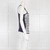 Joseph Blue and White Sequin Stripe Vest