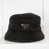 Prada Black Shearling Bucket Hat