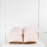 Mou Pink Sherpa Faux Fur Clogs