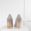 Manolo Blahnik Grey Suede Bb Pumps