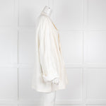 Haider Ackerman Cream Linen Mix Oversized Blazer