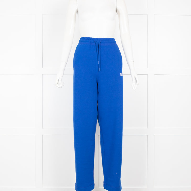 Ganni Blue Tracksuit Fleece Joggers