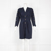 Sandro Navy Dress Gold Press Buttons