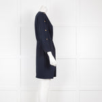 Sandro Navy Dress Gold Press Buttons