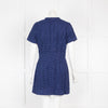 Victoria Beckham Blue Broderie Anglaise Mini Dress