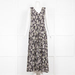 Raey Black Floral Sleeveless Dress