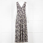 Raey Black Floral Sleeveless Dress