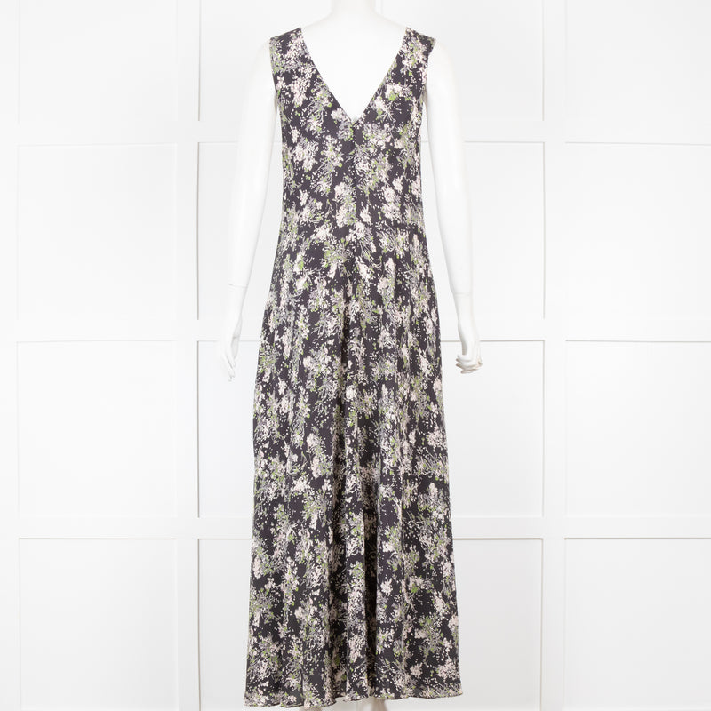 Raey Black Floral Sleeveless Dress