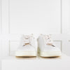 Jimmy Choo White Leather Platform Trainers