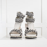 Camilla Skovgaard Black & White Plaited Sandal