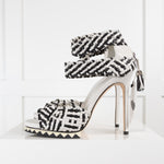 Camilla Skovgaard Black & White Plaited Sandal