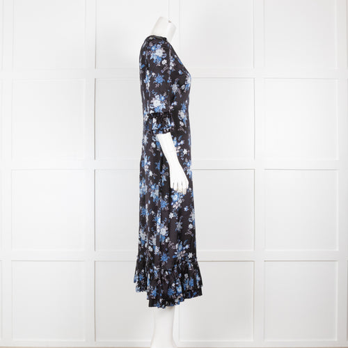 Vampires Wife Falconetti Midi in Blue Floral