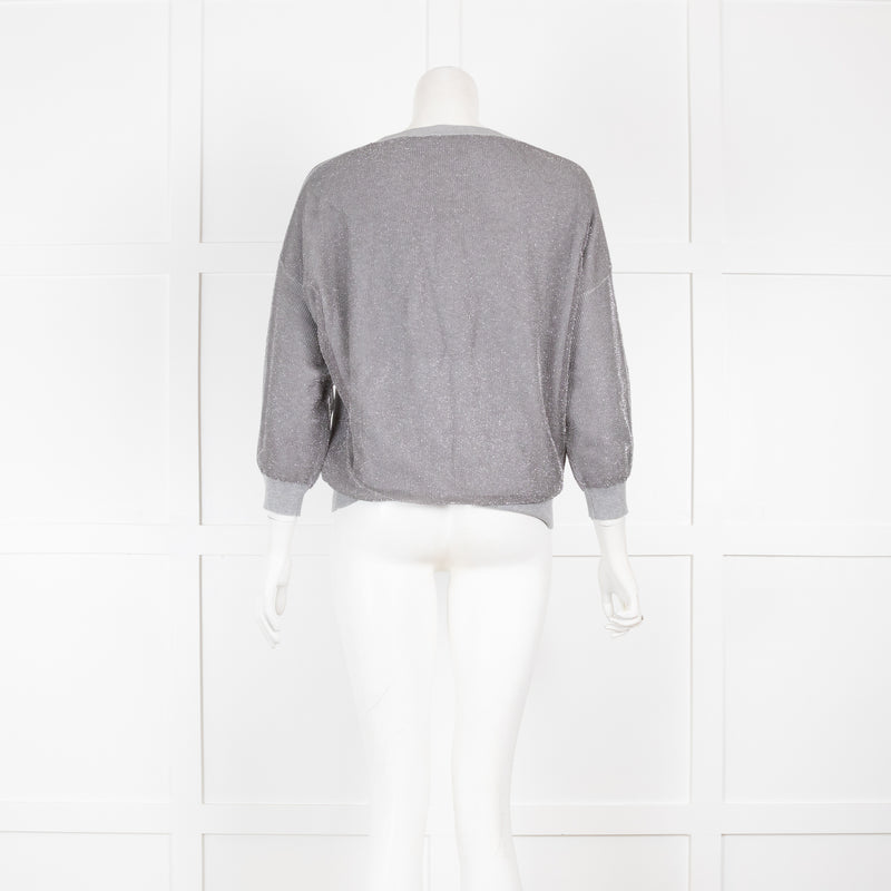 Fabiana Filippi Silver Light Knit Jumper