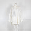 Moncler Genius White Shirt with Quilted Hem