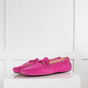Tod's Bright Pink Driving Shoes