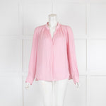 Zadig & Voltaire Pink Collarless Blouse