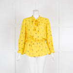 Balenciaga Yellow Floral Elasticated Waist Blouse