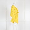 Balenciaga Yellow Floral Elasticated Waist Blouse