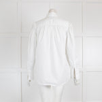 The Kooples White Puff Sleeve Collared Shirt