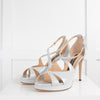 Sergio Rossi Pale Blue Patent Sandal