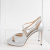 Sergio Rossi Pale Blue Patent Sandal