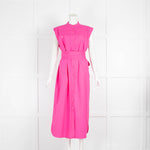 Escada Pink Sleeveless Shirt Dress with Belt