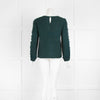 Club Monaco Green Frilled Sleeve Blouse