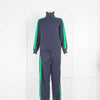 Olivia Von Halle Navy Tracksuit with Green Detail