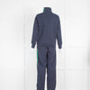 Olivia Von Halle Navy Tracksuit with Green Detail