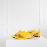 Mansur Gavriel Yellow Open Toe Slip On Shoes