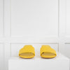 Mansur Gavriel Yellow Open Toe Slip On Shoes