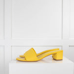 Mansur Gavriel Yellow Open Toe Slip On Shoes