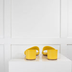 Mansur Gavriel Yellow Open Toe Slip On Shoes