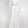 Sportmax Code White Linen Trousers